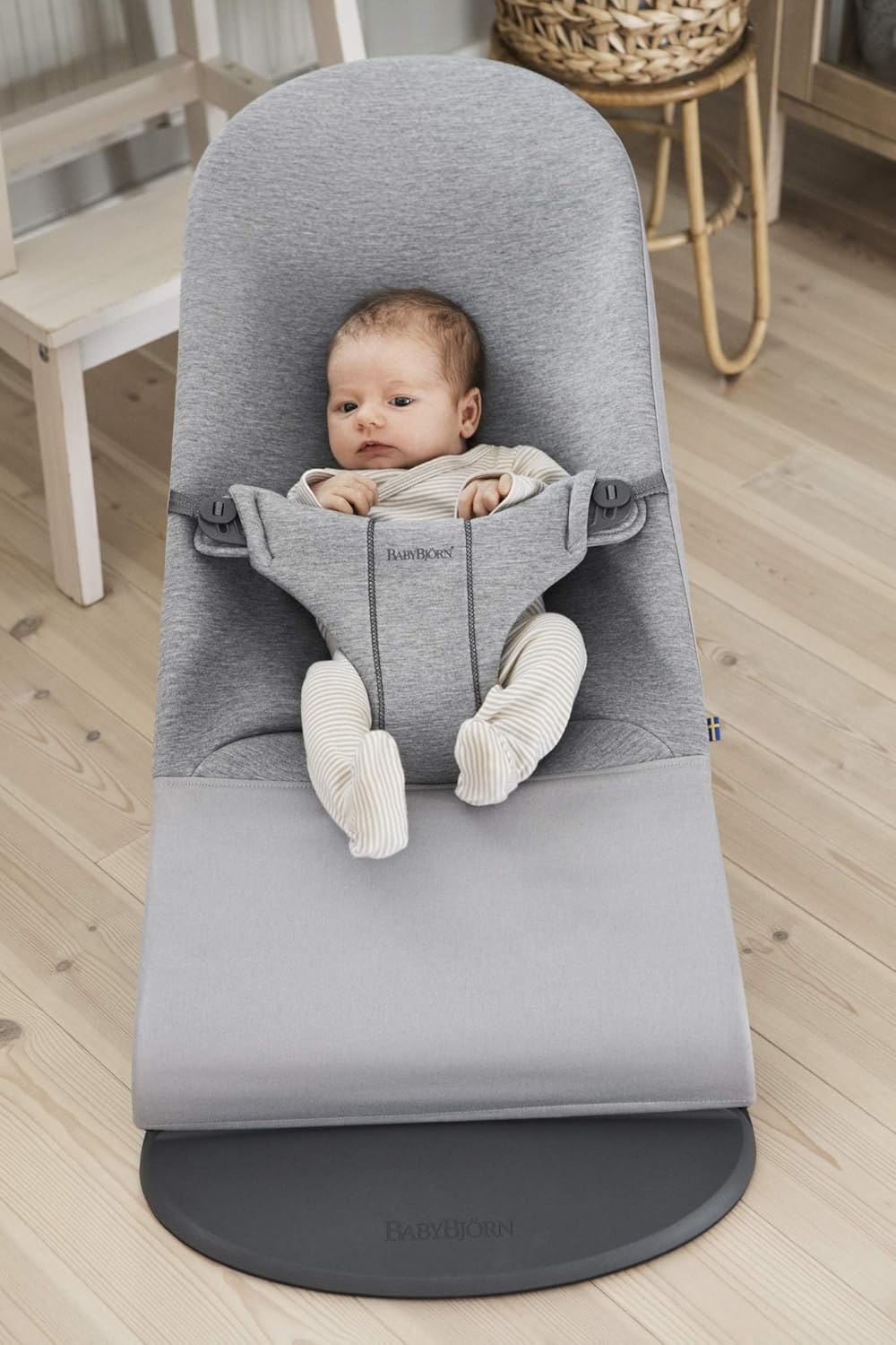 BabyB­jörn Bliss­ 3D Jerse­y — hamac­a ergon­ómica­ gris claro­ - Imagen 4