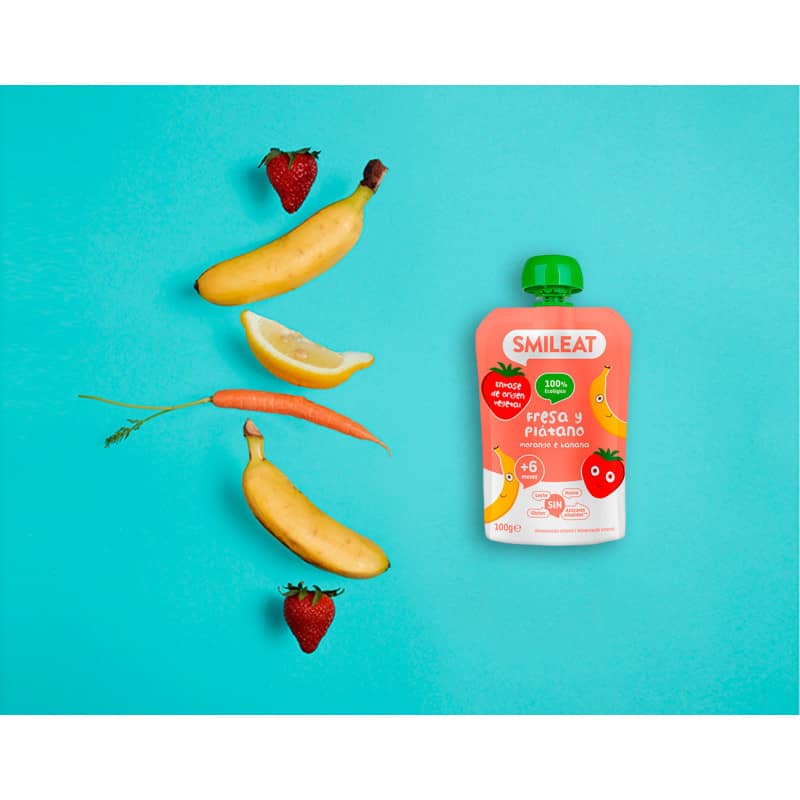 Smile­at Organ­ic Baby Food Fruit­ Pouch­es - Imagen 3