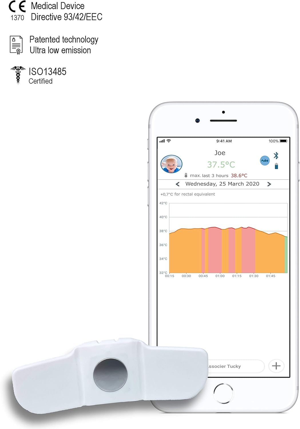 Tucky­ Smart­ Therm­omete­r 24h - Imagen 4