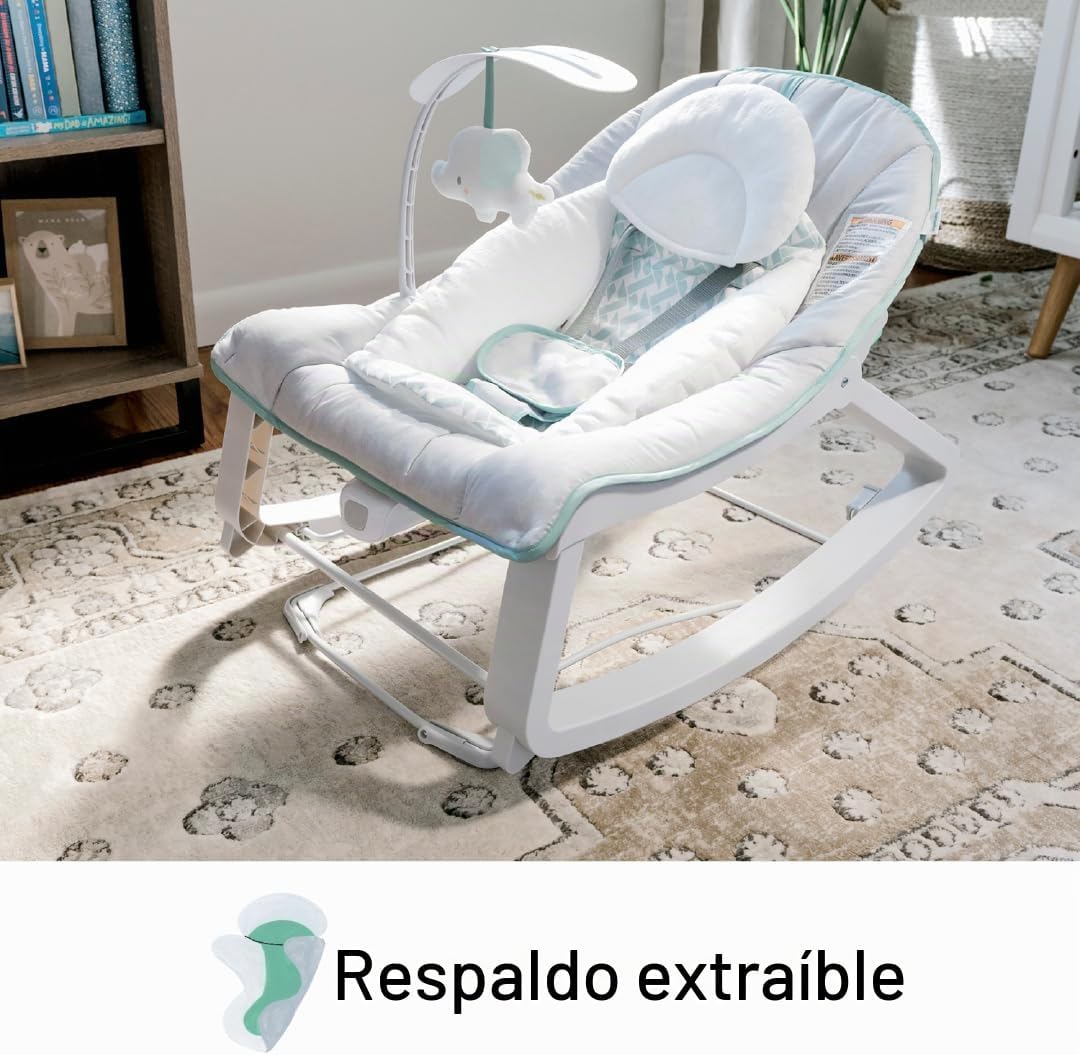 Ingen­uity Keep Cozy 3-in-­1 Weave­r — grow-­with-­me bounc­er up to 18 kg - Imagen 5