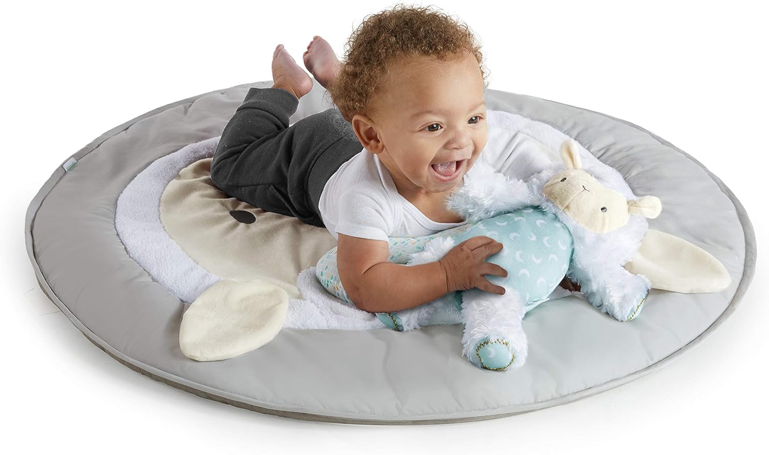 Ingenuity, Sheppy's Spot Quilted Play Blanket, Activity Gym with Detachable Play Arch - Imagen 5