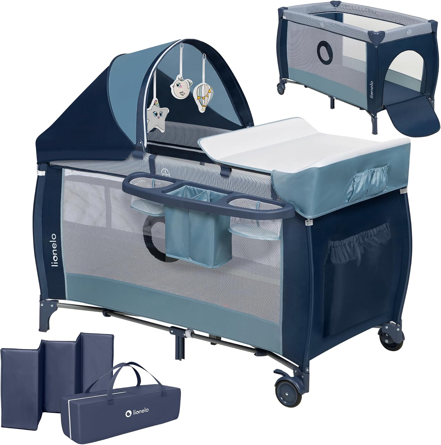 lionelo Sven Plus Travel Cot for babies 0-36 Months – See on Amazon
