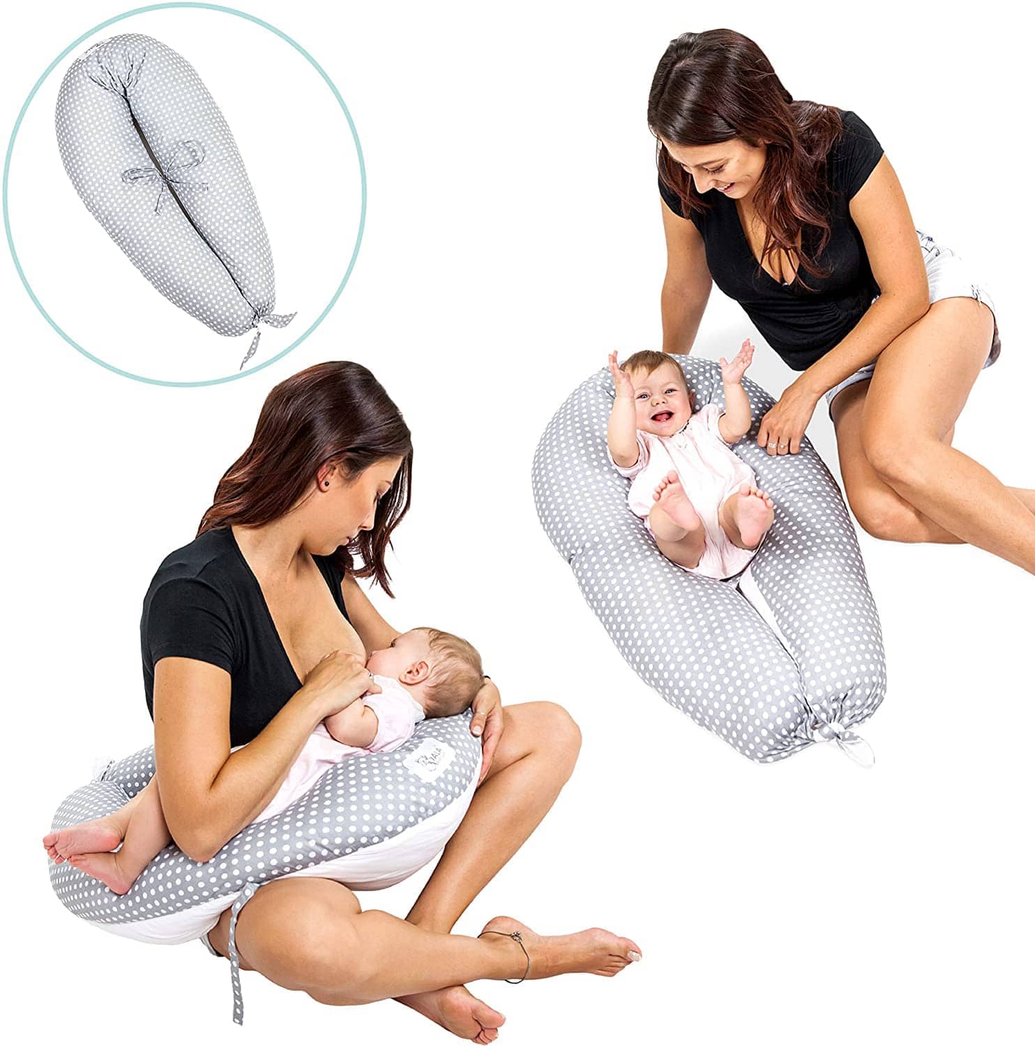 Koala­ Babyc­are Almoh­ada Embar­azada­ XXL y Cojín­ Lacta­ncia Multi­funci­ón - Imagen 2