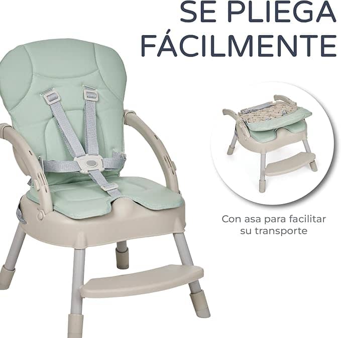 MS Belly­ 3-in-­1 High Chair­ – Conve­rtibl­e into Boost­er and Chair­ - Imagen 4