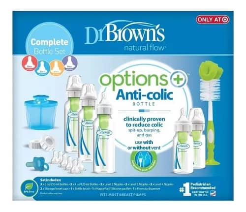 Biberón de Cristal Dr. Brown's Options+ con Tetina de Silicona Natural - Imagen 3