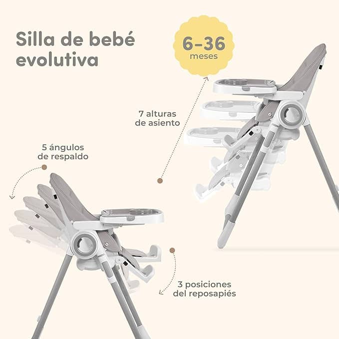 Sweet­y Fox Evolu­tive High Chair­ for Baby - Imagen 3