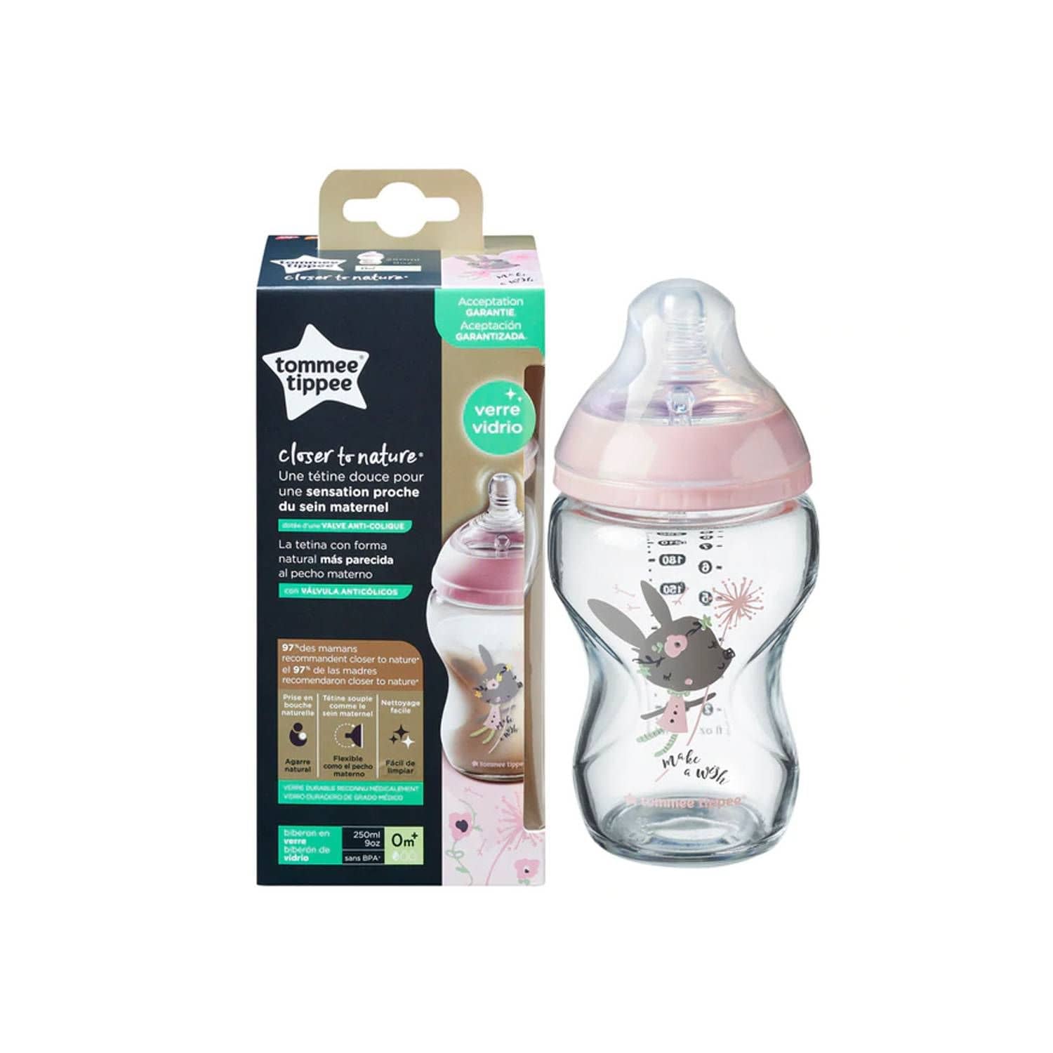 Tommee Tippee Closer to Nature Natural Flow Teat Bottle - Imagen 5