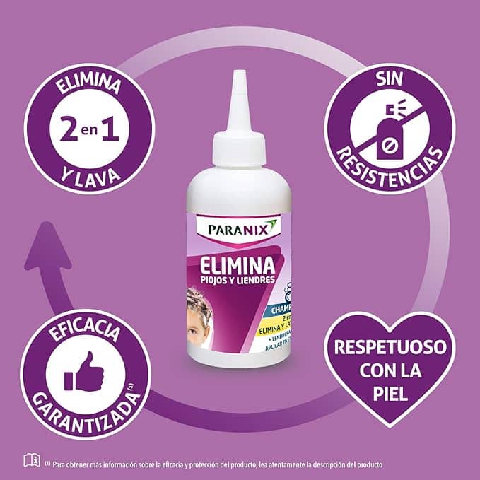 Paranix Head Lice and Nits Eliminator, 2in1 Shampoo - Imagen 3