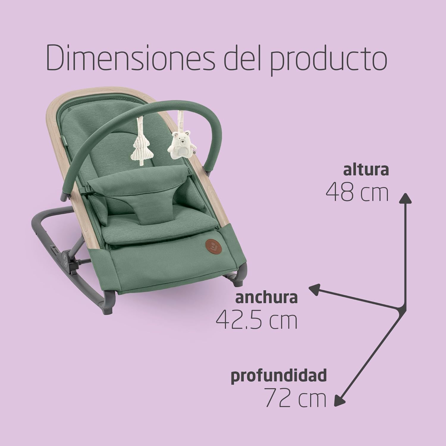 Maxi-­Cosi Kori Beyon­d Green­ — hamac­a 2 en 1 ultra­liger­a - Imagen 2