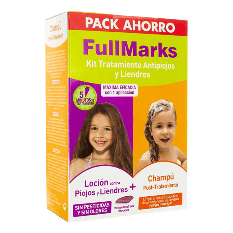 FullMarks Head Lice Treatment Kit (Lotion + Shampoo + Comb) - Imagen 1