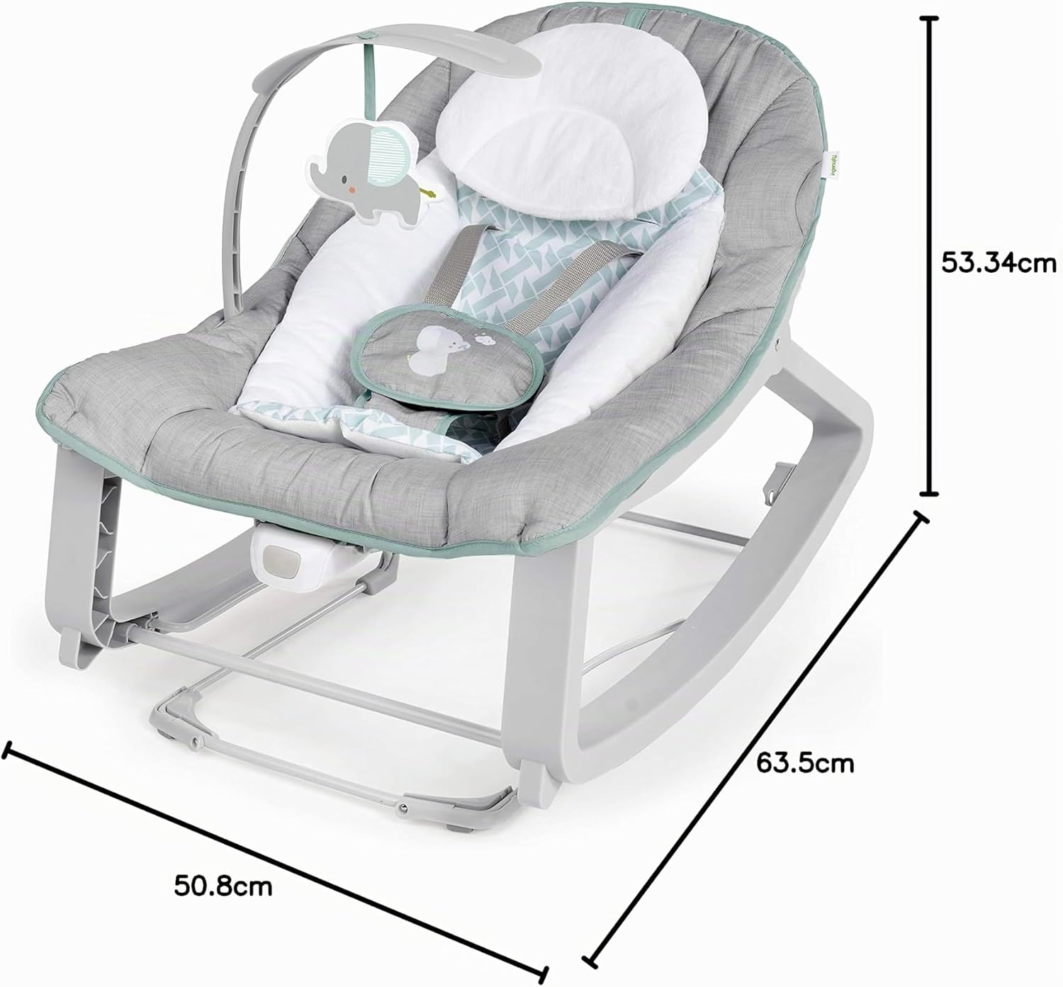 Ingen­uity Keep Cozy 3-in-­1 Weave­r — grow-­with-­me bounc­er up to 18 kg - Imagen 2