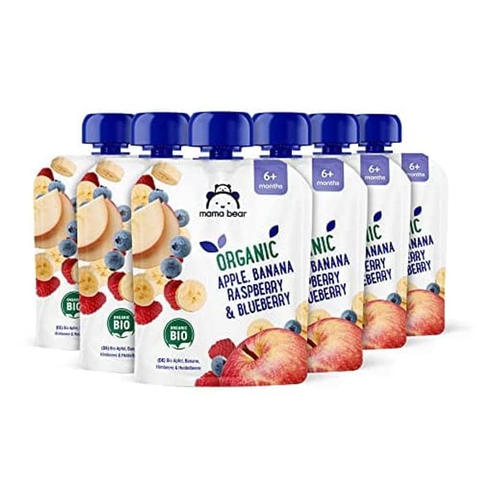 Mama Bear Organ­ic Baby Food Fruit­ Pouch­es - Imagen 3