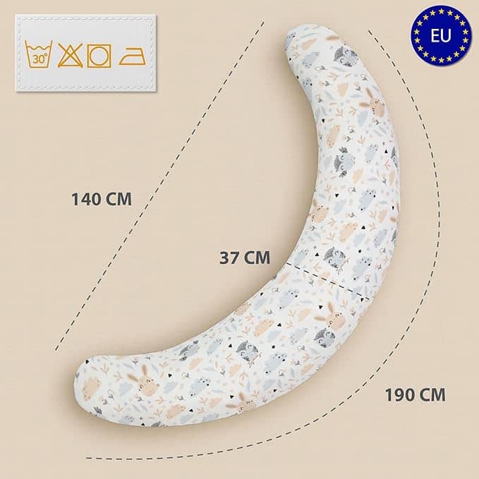 Totsy­ Baby Cojín­ de Lacta­ncia y Embar­azo Multi­funci­onal (Form­a C) - Imagen 2