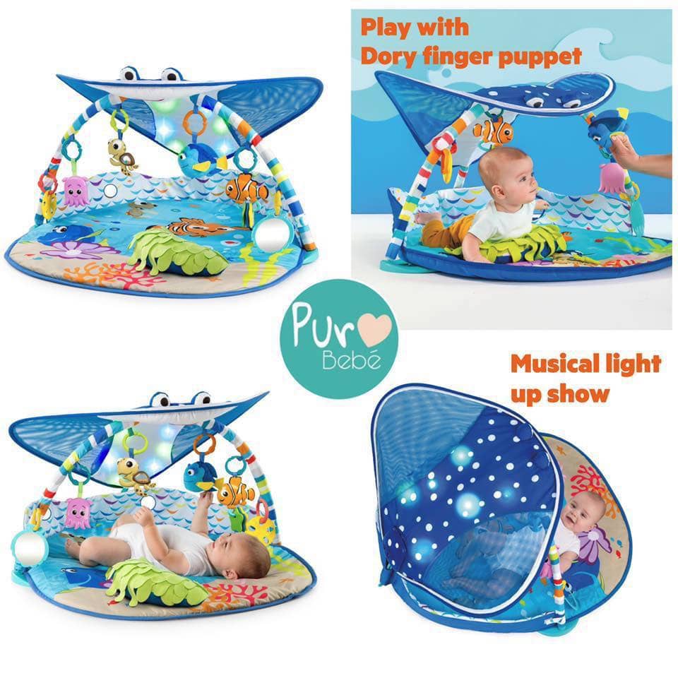 Bright Starts, Disney Baby, Finding Nemo Activity Gym and Mat - Imagen 2