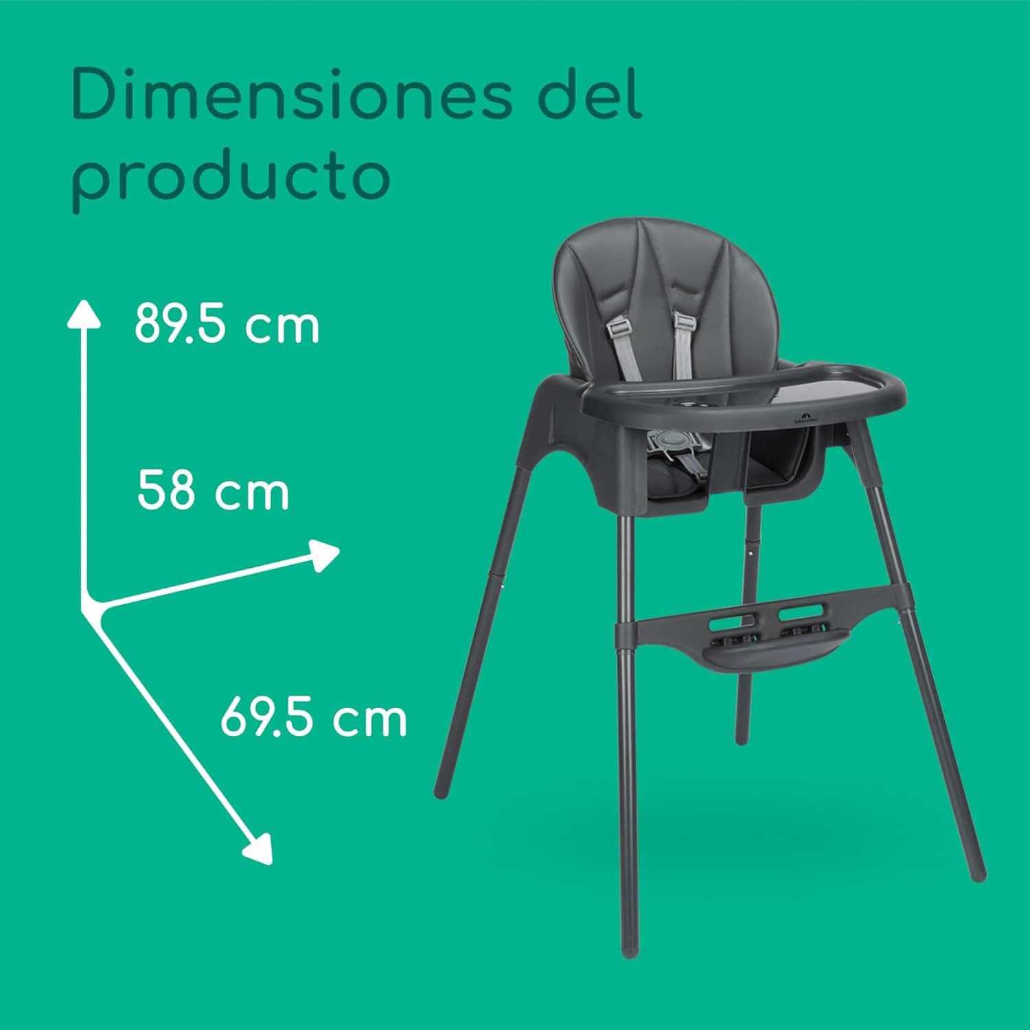 Bebec­onfor­t Meely­ 2-in-­1 Baby High Chair­ Adjus­table­ - Imagen 2
