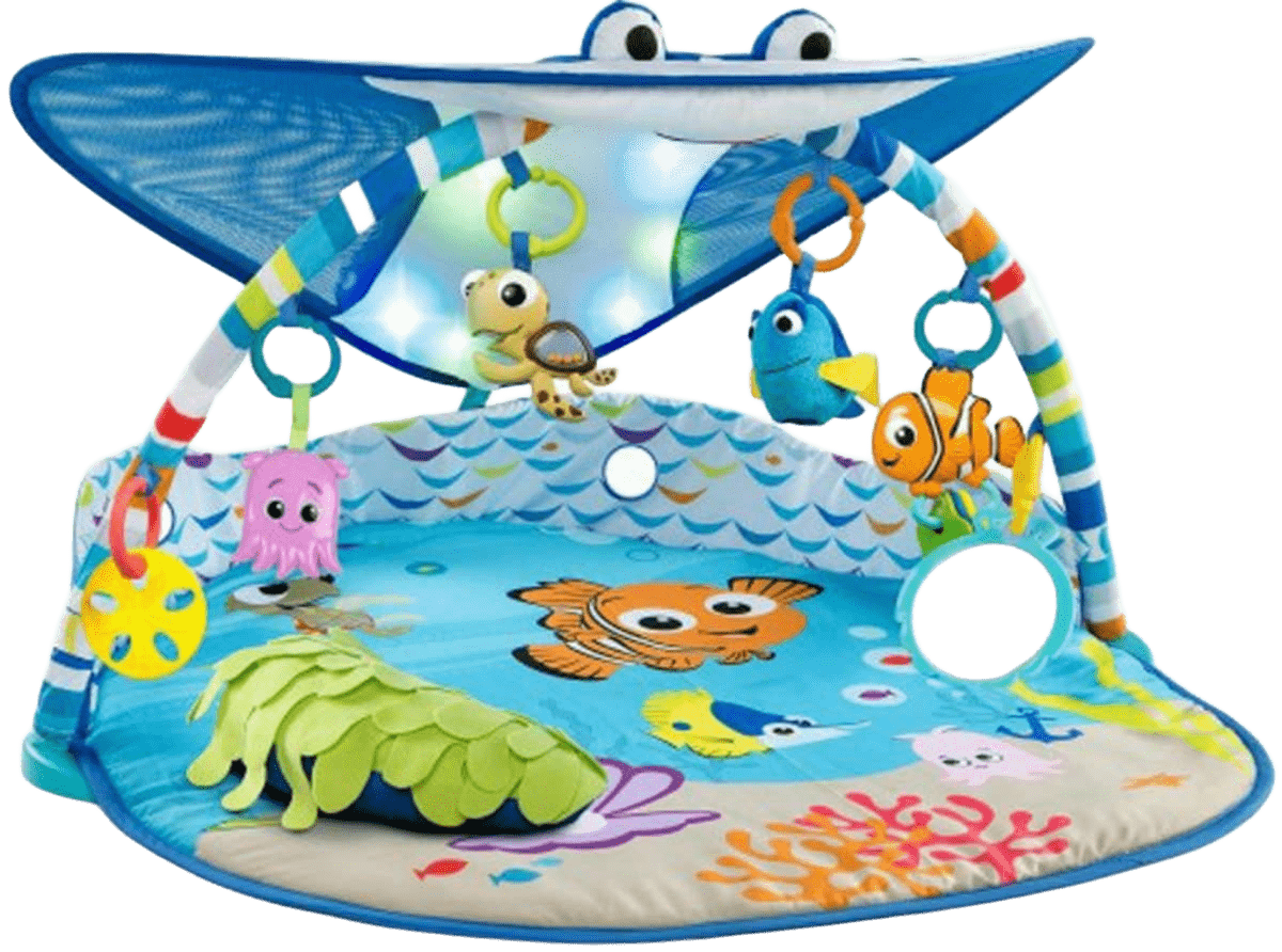 Bright Starts, Disney Baby, Finding Nemo Activity Gym and Mat - Imagen 1