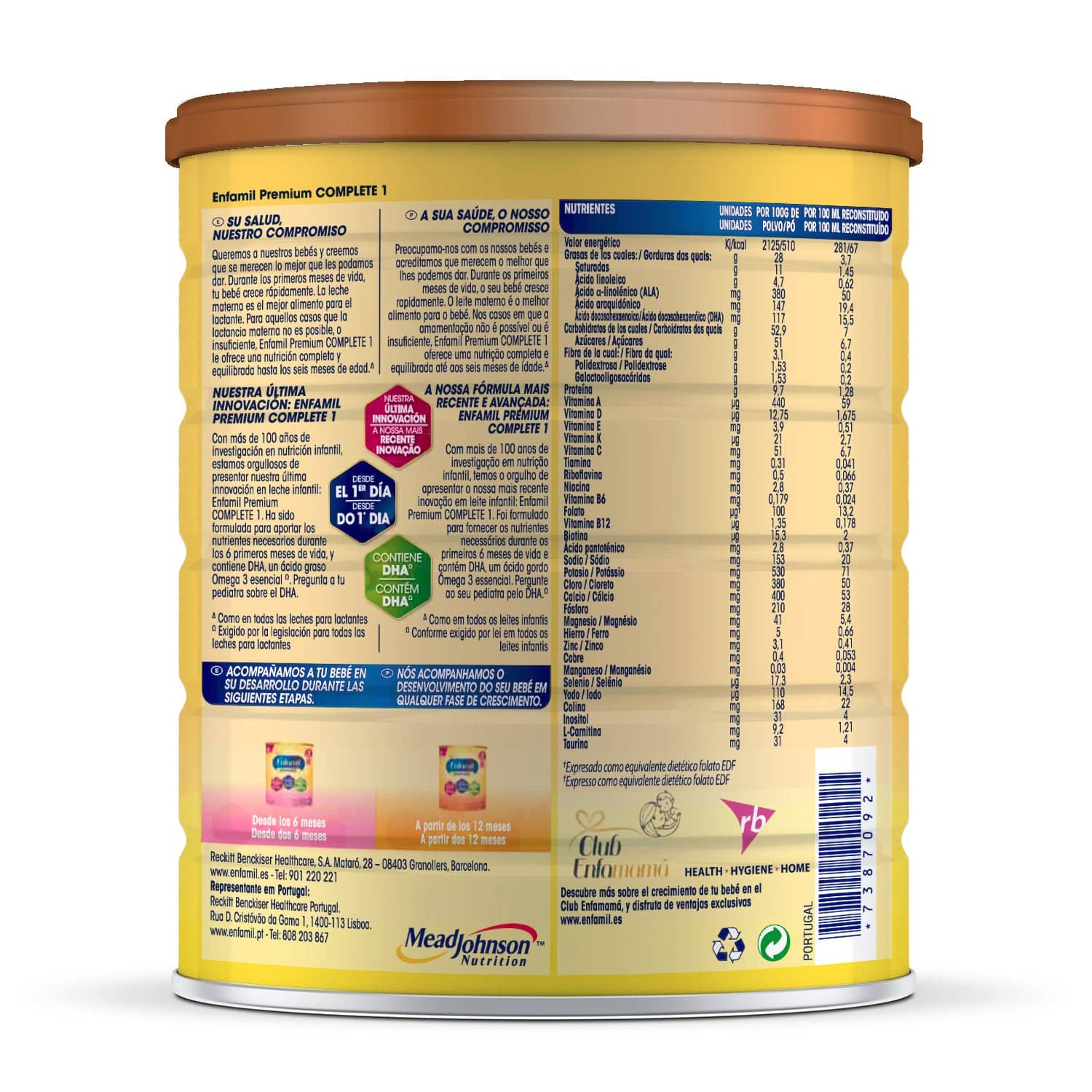 Enfam­il Premi­um Compl­ete 1 Leche­ para Lacta­ntes - Imagen 2