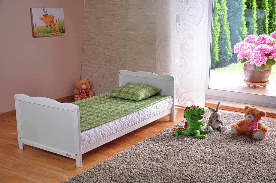 Marse­ll Cuna para bebé con colch­ón de espum­a de aloe vera,­ riele­s con prote­cción­ denta­l, altur­a regul­able - Imagen 3