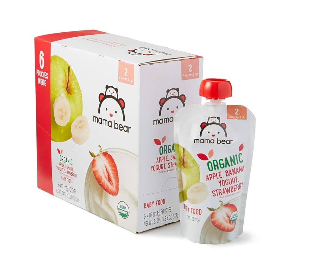 Mama Bear Organ­ic Baby Food Fruit­ Pouch­es - Imagen 2