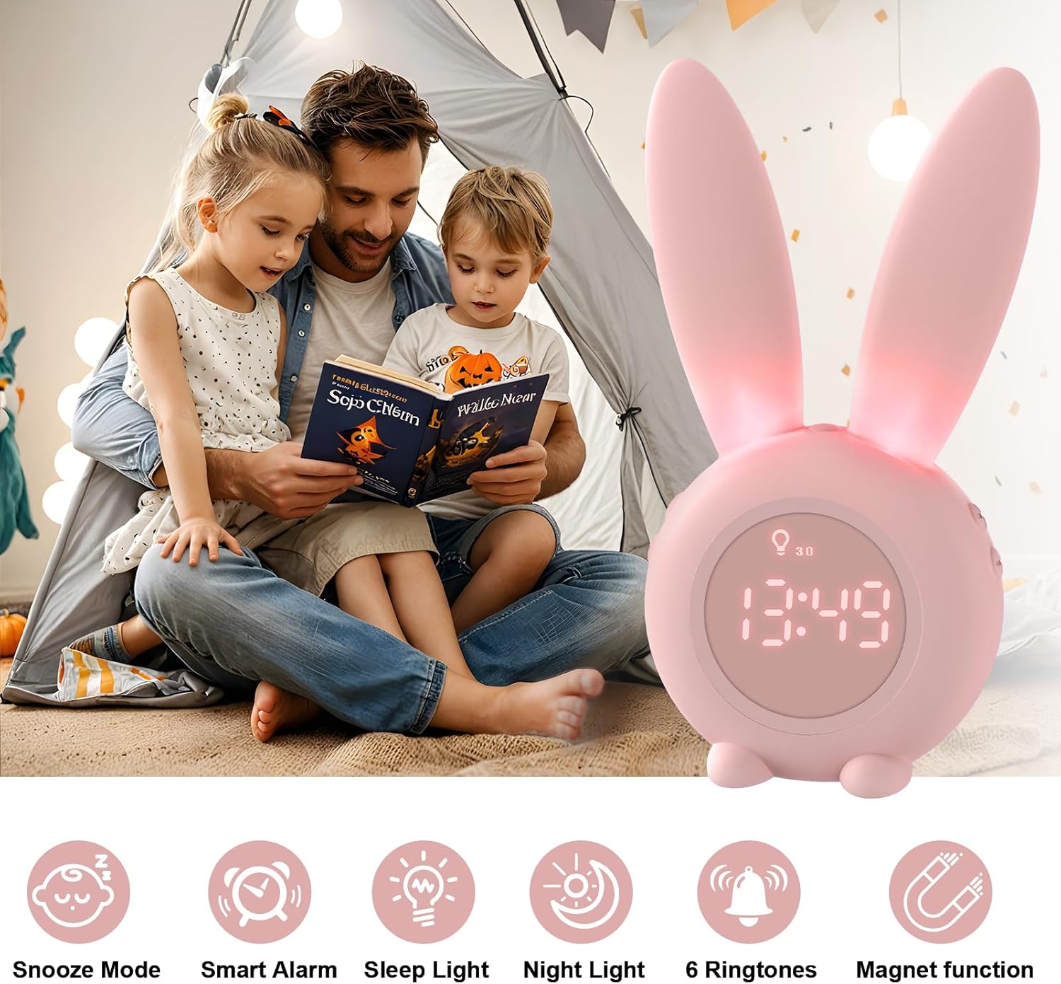 Homealexa Rabbit Alarm Clock - Imagen 5
