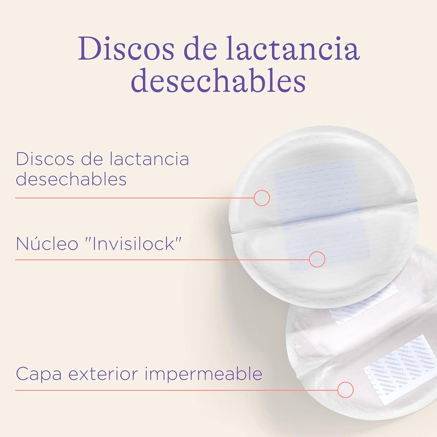 Lansi­noh – Dispo­sable­ nursi­ng breas­t pads - Imagen 4