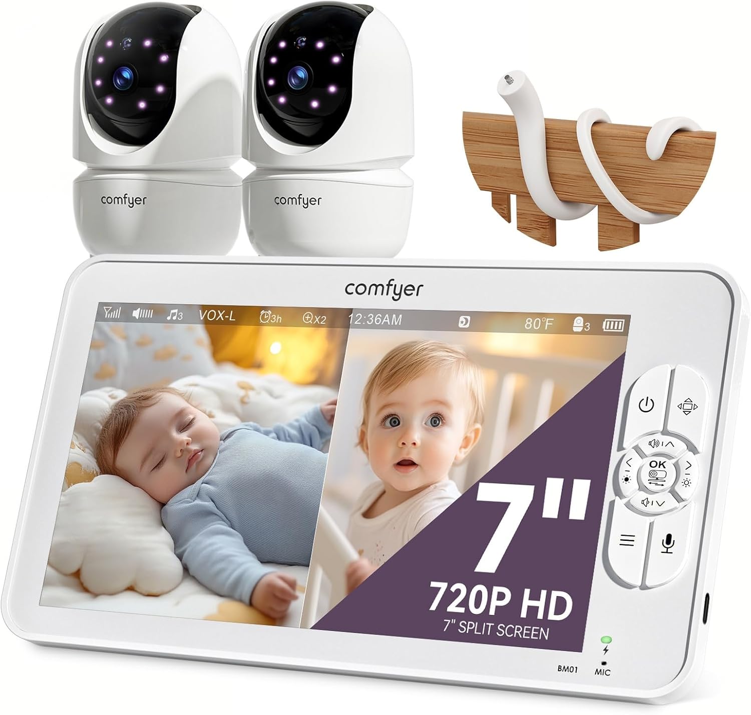 Comfyer 7" con 2 cámaras – See on Amazon