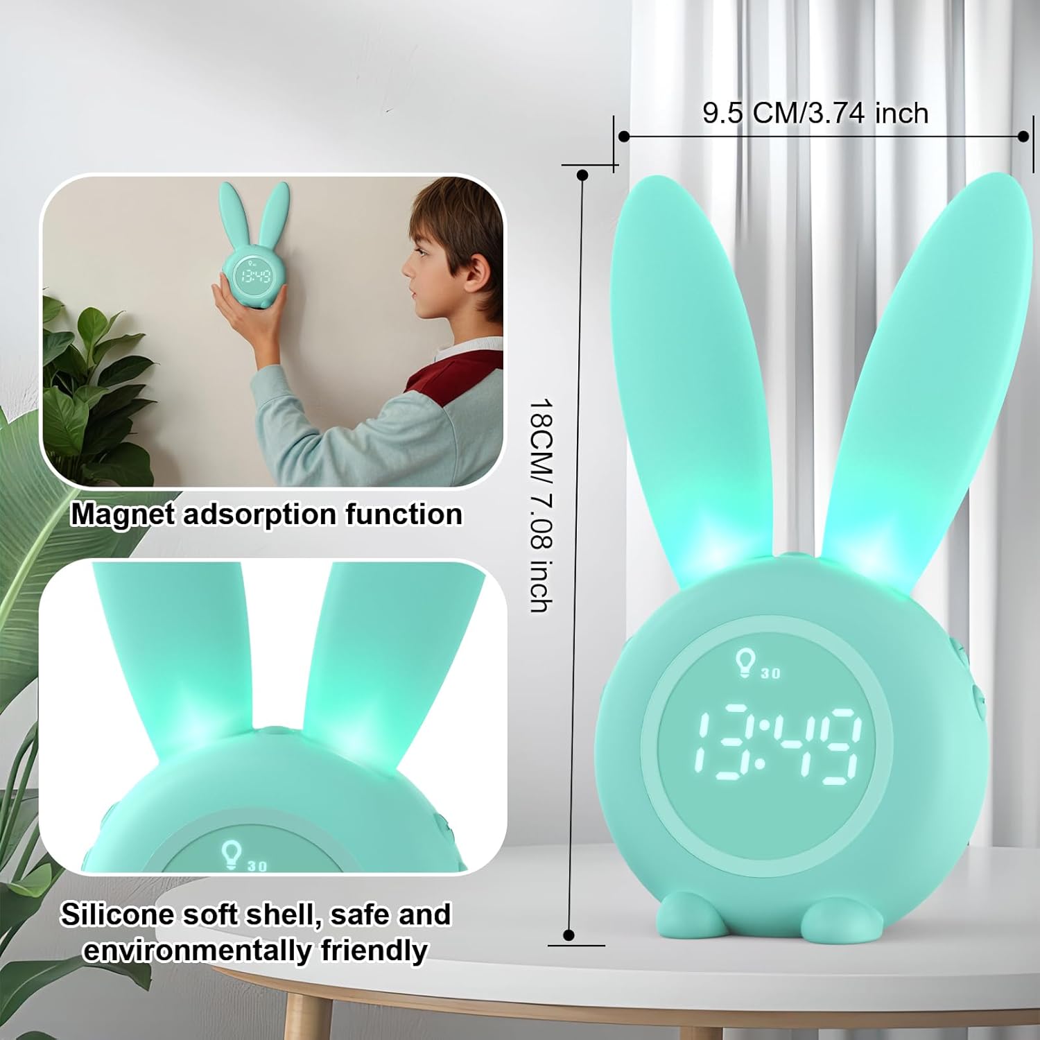 Homealexa Rabbit Alarm Clock - Imagen 2