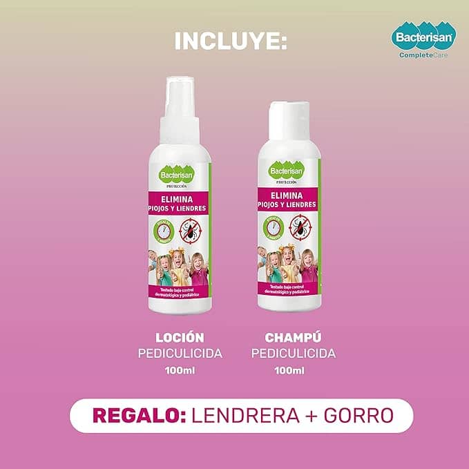 BACTERISAN Pediculicide Pack - Eliminates lice and nits - Imagen 4