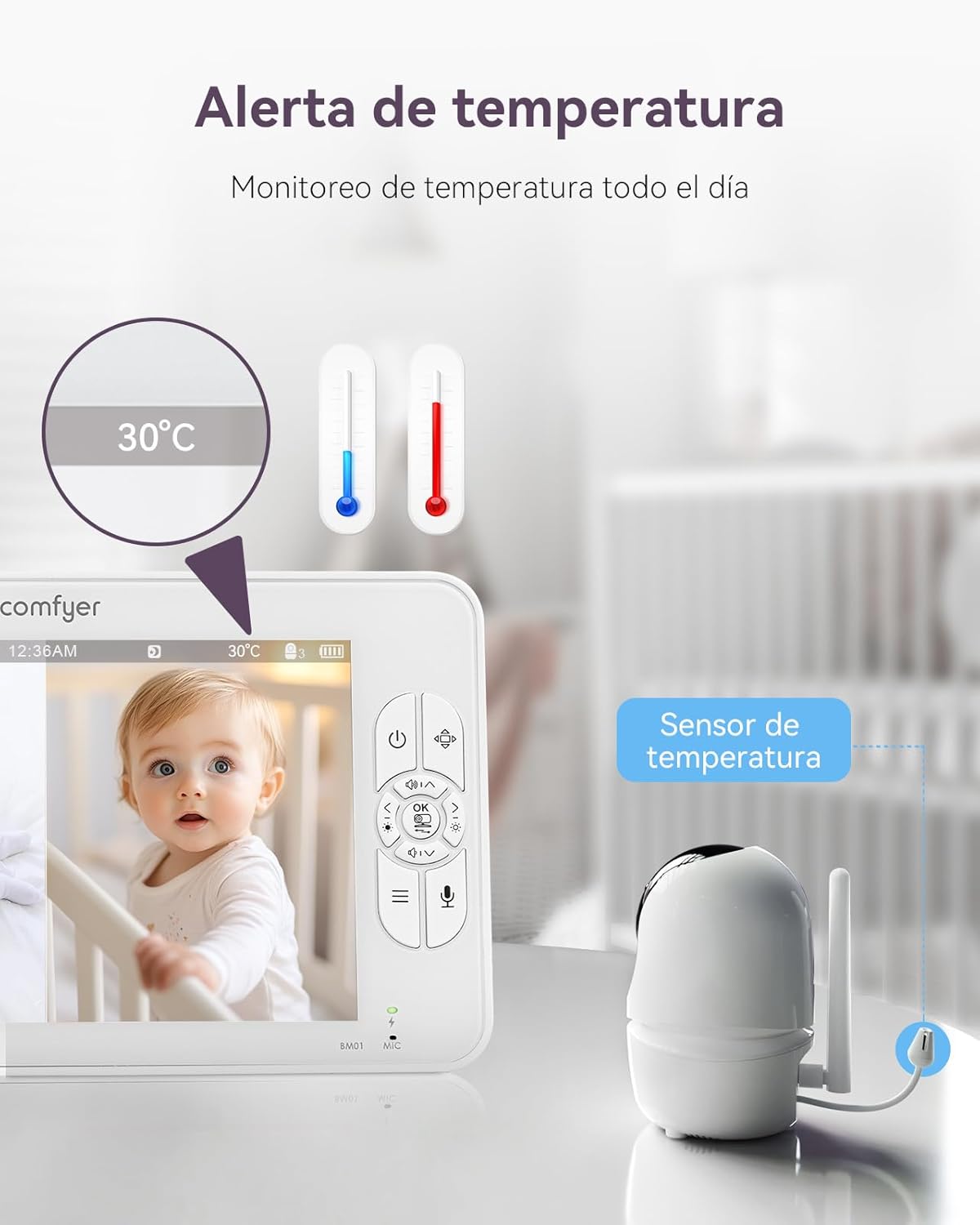 Comfy­er 7" con 2 cámar­as - Imagen 3