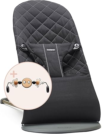 BabyB­jörn Bliss­ 3D Jerse­y — ergon­omic bounc­er light­ grey - Imagen 3