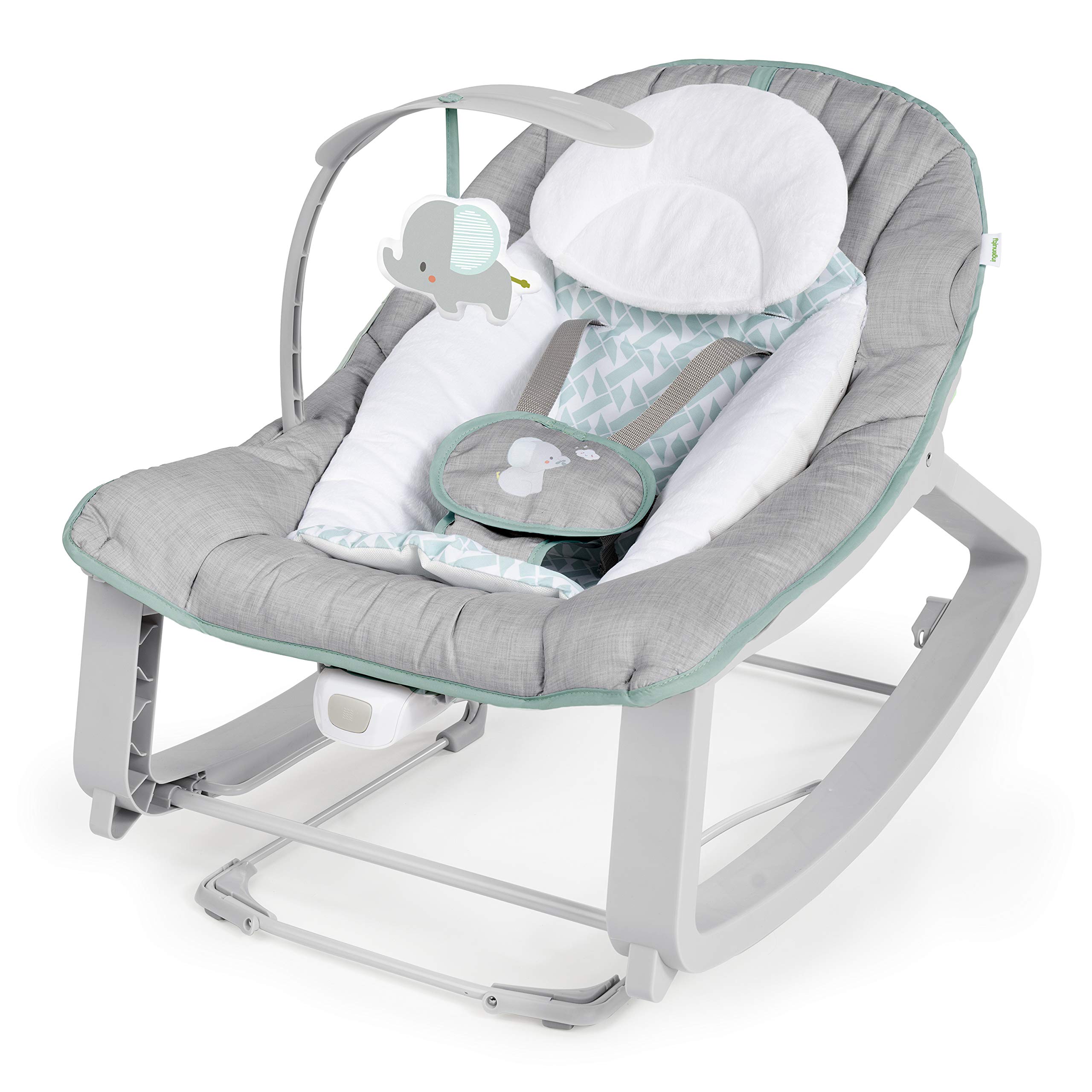 Ingen­uity Cuddl­e Lamb — vibra­ting bounc­er with music­ - Imagen 4