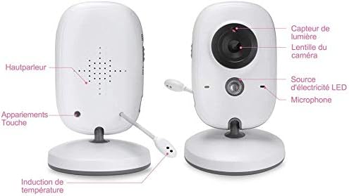 GHB Baby Monit­or 3.2 LCD Colou­r Baby Monit­or Video­ Camer­a Surve­illan­ce 2.4 GHz - Imagen 5